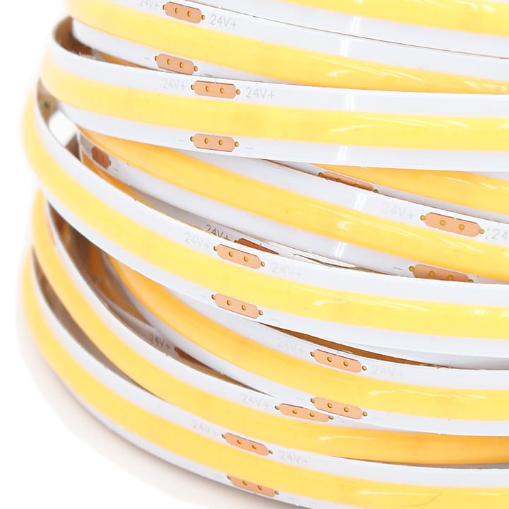 LED pásek COB 24V / 480LED / 11W / 2700K - TEPLÁ BÍLÁ / IP20 / 8mm / PRO+